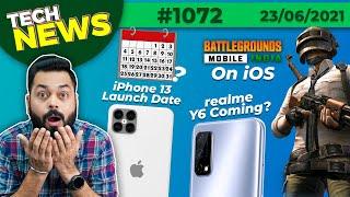 BGMI Coming On iOS, realme Y6 Coming, iPhone 13 Launch Date,MIUI 13 First Look,iQOO 3 Price-#TTN1072