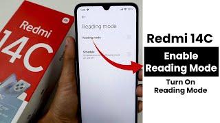 Enable Reading Mode In Redmi 14C | Turn on Reading Mode