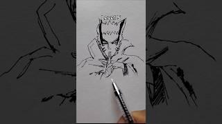 How to draw Naruto in different levels #drawing #anime #shorts