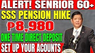 SSS ANNOUNCES ₱8,980 ONE TIME DIRECT DEPOSIT FOR 60+ FILIPINO SENIORS COMING IN TWO DAYS -Here’s How