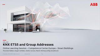 Online Learning Session about KNX ETS5 and Group Addresses