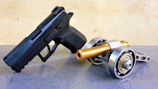 What is BETTER ? Mini cannon or Handgun ? Fired vs. Shot