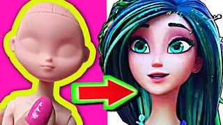 MEI DOLL WITH A GORGEOUS HAIRSTYLE AND FLOWERS, HOW TO MAKE A FOREST FAIRY