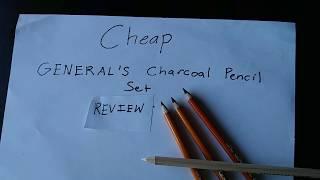 Cheapest General's Charcoal Pencil Set Review!
