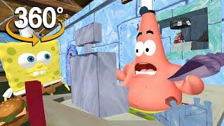 Spongebob Squarepants! - 360° Is this the Krusty Krab? NO,THIS IS PATRICK! (3D VR Game Experience!)