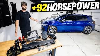 Wild MK8 Golf R Turbo Noises & Launch Control w/ Intake & Stage 1 Tune Install