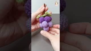 Crochet Grapes | How to crochet a bunch of grapes | Amigurumi Grapes Tutorial | Crochet Fruit | 葡萄鈎針