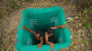 Build Temple Tunnel Swimming Pool And Water Slide To Swimming Pool