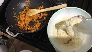 Corn & vegetable fritters - Quick tasty  supper dish using up leftovers
