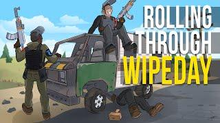 Rust - ROLLING our way through WIPEDAY (Trio Survival)