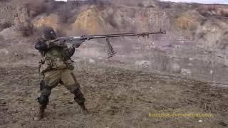 Shoulder Firing a PTRS-41 (Simonov anti-tank rifle) Like a BADASS