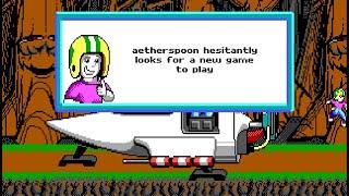 aetherspoon hesitantly looks for a new game to play. (Let's Play Commander Keen 4 e1)