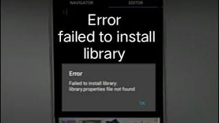 Install library arduinodroid error failed to install library.