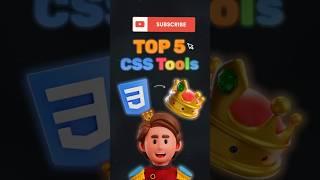 Top 5 CSS Tools ️#thejetsetjoy #coding #viralvideo #freshers#education #html #css