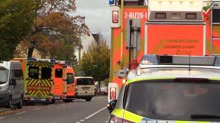 Large-scale fire brigade operation MANV at Hagen secondary school after spraying unknown substance