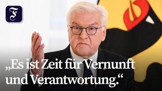 Steinmeier macht Weg frei für Neuwahlen