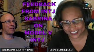 INTJ Dr Sabrina gives her feedback on #ModelVaserlan #JungianSubfunctions #NiTxINTJ