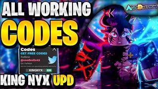 *NEW* ALL WORKING KING NYX UPDATE CODES FOR ADS | ROBLOX ANIME DIMENSIONS SIMULATOR CODES