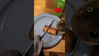 Hungry Hand eats McDonalds Apple Pie with Toto!