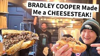 BRADLEY COOPER Made Me a CHEESESTEAK! Trying Danny & Coop's in NYC!