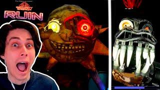 FNAF RUIN - SUN & MOON, MONTY AND TOP JUMPSCARES! -  FNAF: Security Breach Ruin DLC