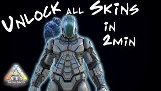 Ark: How to Unlock All Skins in 2 min ( Bone and Federation Armor)