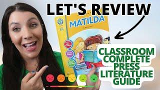 LET'S REVIEW HOMESCHOOL LITERATURE GUIDE- Classroom Complete Press Matilda