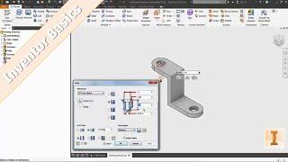 Inventor 101: Cut Extrude, Fillet and Hole Commands
