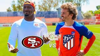 Deebo Samuel vs. @atleticodemadrid Star Antoine Griezmann in Football Skills Challenge ️