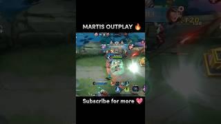 MARTIS OUTPLAY  #mlbb #youtubeshorts #martis #viralshorts