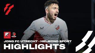 Jong FC Utrecht sluit 2024 af met WINST op Helmond Sport  | HIGHLIGHTS