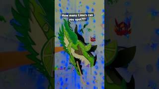 How Many Lime’s Can You Spot??? (Mini game) ‍🟩‍🟩‍🟩#dragonpuppets #fun #dragon #paperdragon