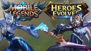 Mobile Legends VS Heroes Evolved (ML v HE) (Gameplay, Features)