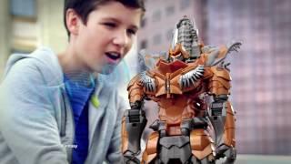 Stomp and Chomp Grimlock Figure Transformers Age of Extinction Toys   TV Commercial