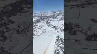 Soothing Winter View from A Private Plane