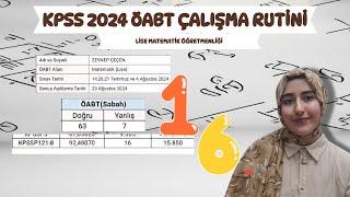 KPSS 2024 MATEMATİK ÖĞRETMENLİĞİ ALANIMDA NASIL 16. OLDUM? ÇALIŞMA RUTİNİ VE ÖABT UZEMLERİ