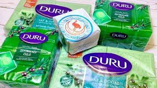 ASMR Soap Haul | Opening Olive Oil Soap | DURU Soap | Nablus Soap *No Talking* Relaxing & Satisfying