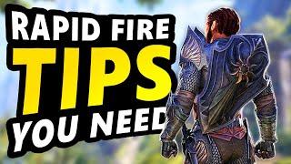 ESO 30 Rapid Fire Tips that ESO doesn't explain