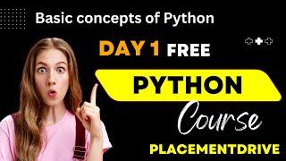 #1 Python Placement Training | Python For Beginners(Full  Course )|Python Operators|Placementdrive