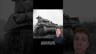 The Sherman was SUPPOSED to fight tanks