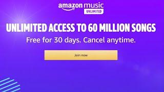 Amazon Music - FREE 30 day Trial to Join Amazon Music Unlimited.