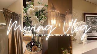 Modern Glam Apartment Bathroom Makeover…Part 1 • Amazon Finds • Decorating with Brown