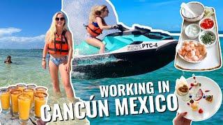 working in cancun for a week | going on a FAM trip, resort tours, + meeting other travel agents