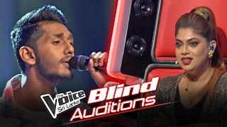 Ashen Lunuwila | Ra Pal Rakala (රෑ පැල් රැකලා) | Blind Auditions | The Voice Sri Lanka