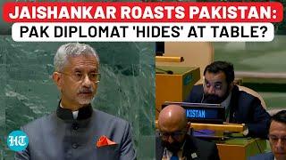 UN: Jaishankar's Taunt At Pakistan Makes Islamabad Diplomat Crouch, 'Hide' At Table? | India | UNGA