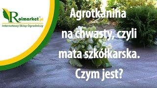 Agrotkanina na chwasty, czyli mata szkółkarska. Czym jest i jak ją montować? | Rolmarket.pl