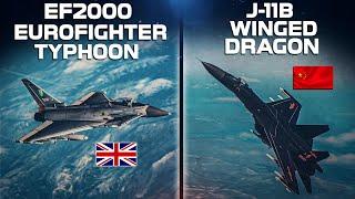 EF2000 Eurofighter Typhoon Vs J-11B Winged Dragon | Digital Combat Simulator | DCS |