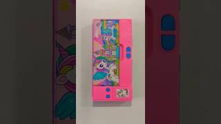 Beautiful unicorn pink pencil box with cute stationery #pencilbox #stationery #schoolsupplies