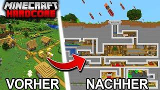 Ich habe ein Dorf in einen Bombenschutzbunker verwandelt! - Minecraft Hardcore