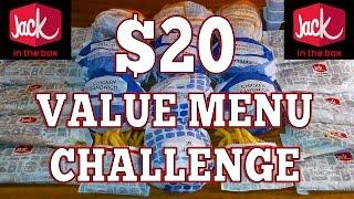 Jack in the Box Value Menu Challenge with Randy Santel!